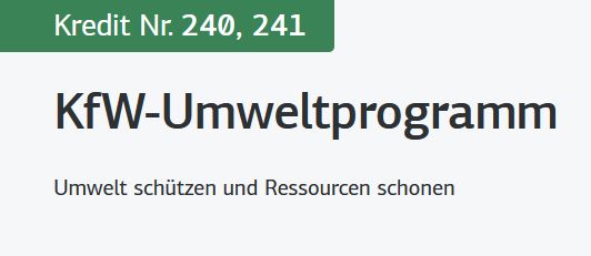 0813 KFW Umweltprogramm